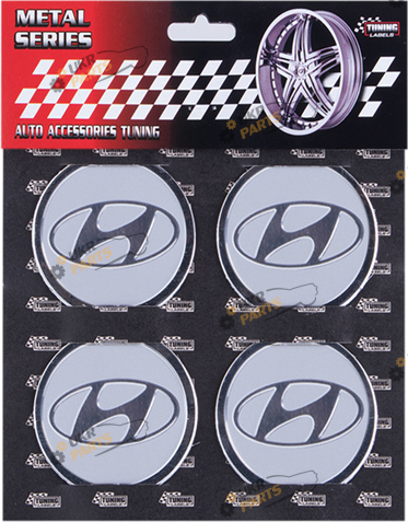 Эмблема на колпак SJS 60 мм (4 шт.) Hyundai (60358)