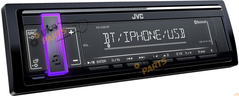 Бездисковая автомагнитола JVC KD-X361BT RGB (26273)