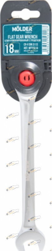 Ключ комбинированный MOLDER с трещеткой 18 мм (MT56018)