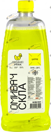 Жидкость омывателя готовая зимняя ORGANIC PRINK Цитрус -20 °C 1 л (012027)