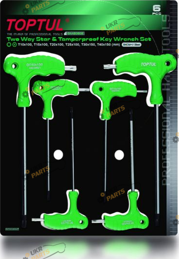 Набор шестигранников Toptul Torx 6 шт (GAAS0602)