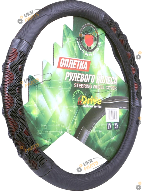 Чехол на руль inDrive XХXL (45-47 см) черно-красный (IDS-3995-BK/RD-XXXL)