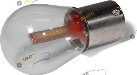 Лампочка StarLight T25 18 chip СОВ 12V WHITE FLASH в стеклянной колбе (29059028)