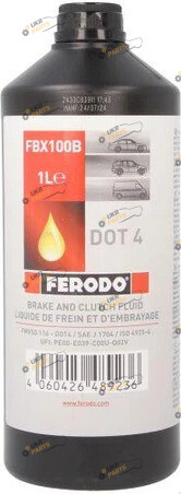 Тормозная жидкость Ferodo DOT 4 1 л (FBX100B)