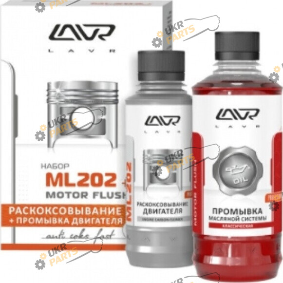 Промывка радиатора Lavr Anti Coks + Motor Flush 0.3 л (2505)