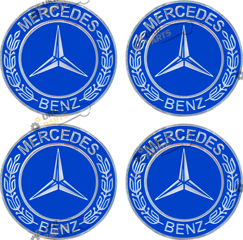 Эмблема на колпак SJS Ø 90мм (4 шт.) Mercedes (50242)