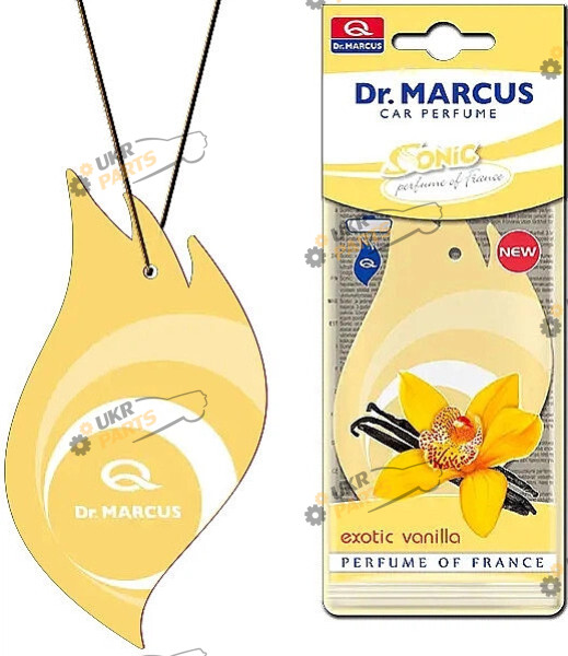 Ароматизатор DrMarkus Sonic | Ваниль (Ароматизатор сухий Dr.Marcus SONIC Exotic Vanilla display листочок)