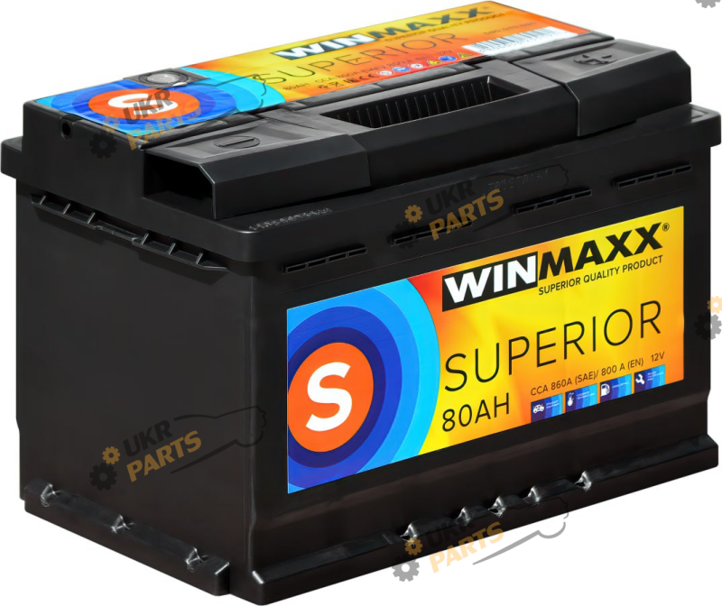 Автомобильный аккумулятор WINMAXX SUPERIOR 6CТ-80 R+ 80 Ач (SP-80-MP)
