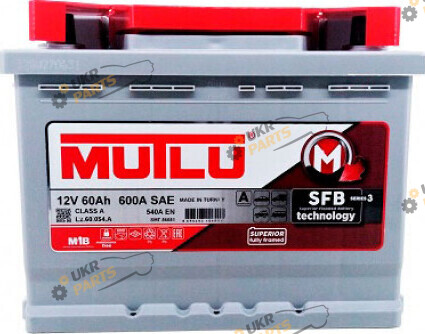 Автомобильный аккумулятор Mutlu SFB (L+) 600 А 60 Ач (L2.60.054.B)
