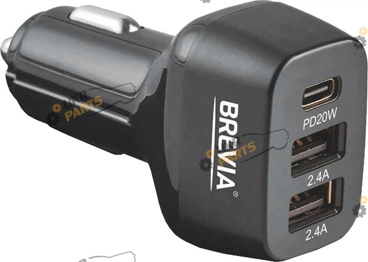 Зарядное устройство Brevia 12-24V Type-C (46044DUCB)