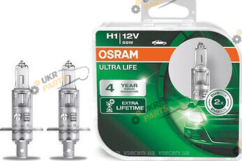 Галогеновая лампа Osram ULT H1 2 шт (4052899425163)
