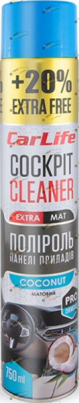 Полироль для пластика Carlife Cockpit Cleaner EXTRA MAT 0.75 л (CF777)
