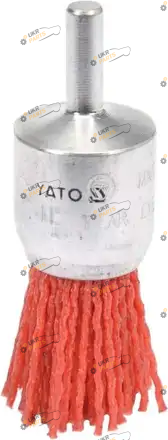Щетка чашечная Yato нейлоновая, Ø=25мм, хвостовик Ø=6мм (YT-47780)