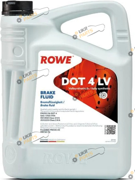 Тормозная жидкость Rowe DOT 4 LV 5 л (25114-0050-99)