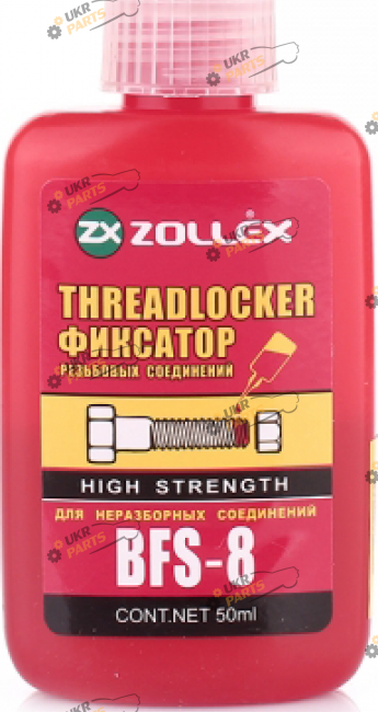 Фиксатор резьбы Zollex BFS-8 50 мл красный (2956653)