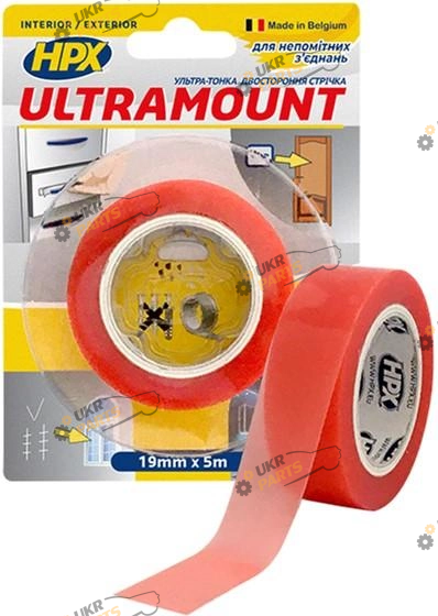Двухсторонний Скотч Hpx Ultra Mount прозрачный 5 м / 19 мм (UM1905)