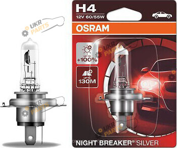Галогеновая лампа Osram NIGHT BREAKER® SILVER H4 1 шт (4052899992474)