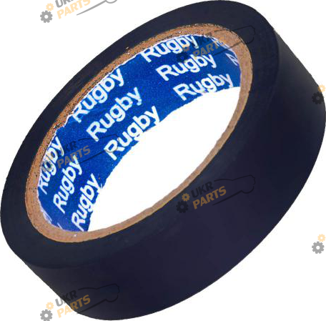 Изолента Rugby PVC черная 30 м / (10901)