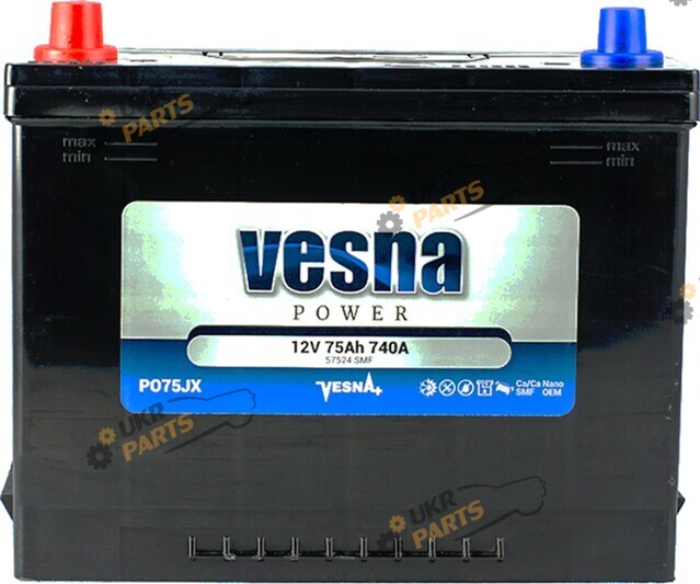 Автомобильный аккумулятор Vesna NEW!!!! Japan 75 Ач (415775)