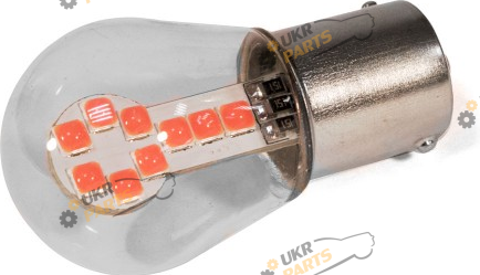 Лампочка StarLight T25 18 диодов SMD 3030 12V 1.5W RED в стеклянной колбе (29050131)
