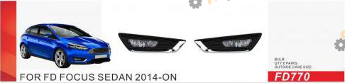 Фара противотуманная DLAA 55 Вт Ford Focus Sedan 2014 (FD-770-W)