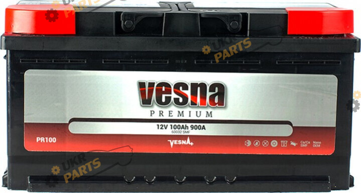 Автомобильный аккумулятор Vesna NEW!!!! Premium Euro(0) 100 Ач (415 095)