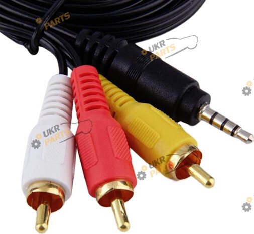 Кабель адаптер Jack 3.5mm Украина AV 3RCA - Jack 3.5 мм (12041)