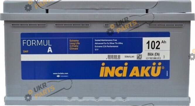 Автомобильный аккумулятор INCI AKU 860 А 102 Ач (L5 102 086 013)