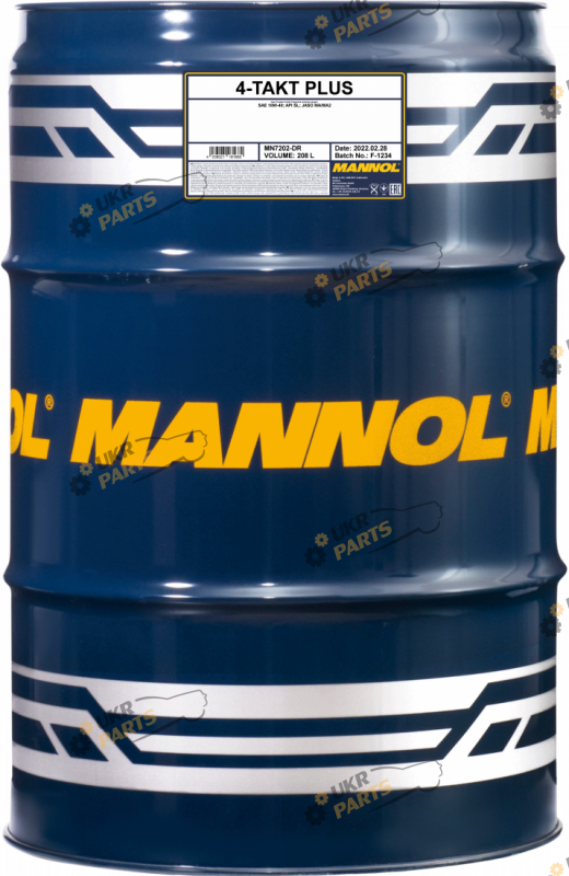 Моторное масло Mannol 4-Takt Plus 10W-40 208 л (MN7202-DR)