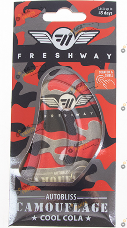Ароматизатор Freeway Camouflage AutoBliss | Cool Cola (ABC04)