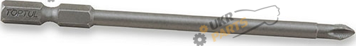 Бита Toptul PH2 1/4 магнитная Anti-Slip (под шуруповерт) удлиненная (FSMB0802)