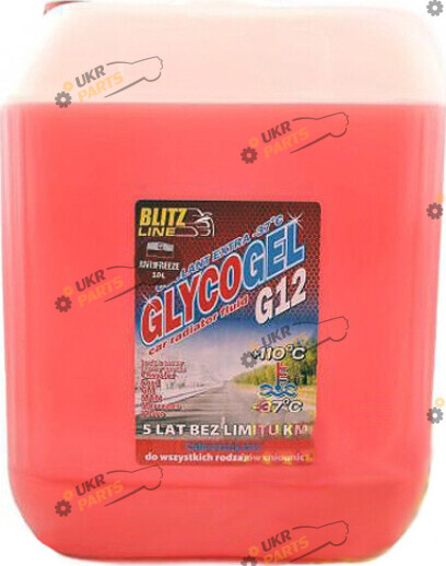 Антифриз Blitz Line Glycogel G12 красный 10 л (28878)