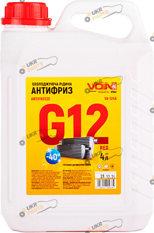 Антифриз Voin G12 красный 4 л (VA-1246)