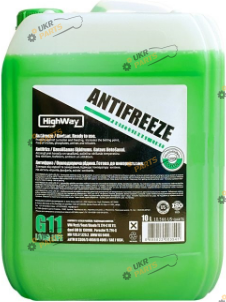 Антифриз High Way LONG LIFE G11 зелёный 10 л (10120)