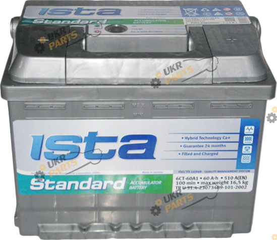 Автомобильный аккумулятор ISTA Standard 6СТ-60 A1 Euro 60 Ач (560 04 04)