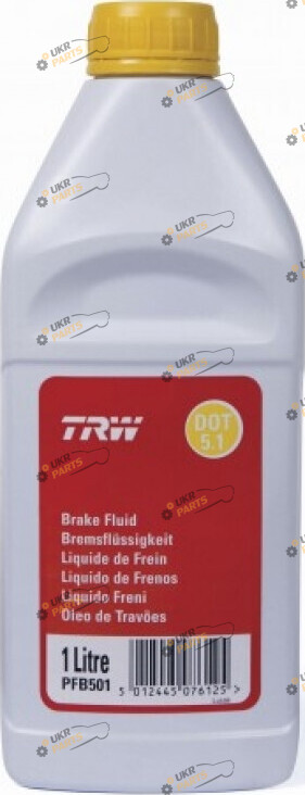 Тормозная жидкость TRW DOT 5.1 BRAKE FLUID 1 л (PFB 501)