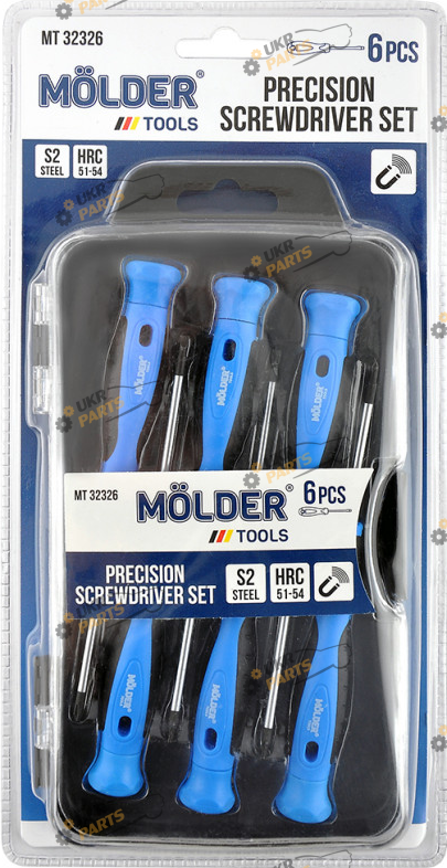 Набор отверток MOLDER для точных работ 6 шт (MT32326)