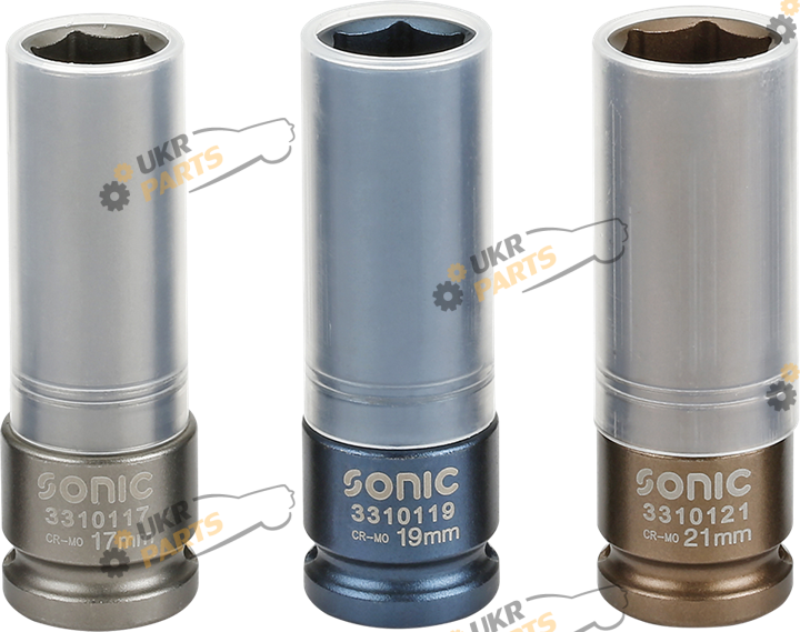 Набор торцевых головок Sonic квадрат 1/2