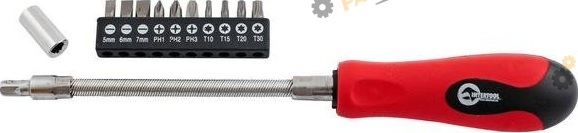 Отвертка с насадками Intertool 12 в 1 (VT-1012)