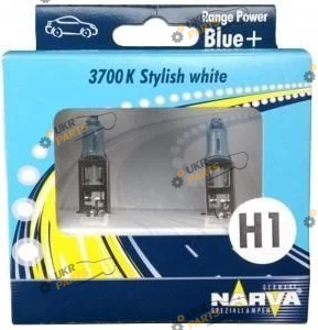 Галогеновая лампа Narva Range Power Blue 3700K H1 2 шт (486302100)