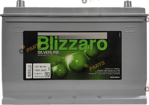 Автомобильный аккумулятор Blizzaro Silverline Asia 750A, R+ 90 Ач (D31 090 075 011)