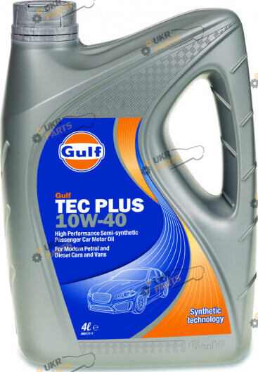 Моторное масло Gulf Tec Plus 10W-40 4 л (124025GU02)