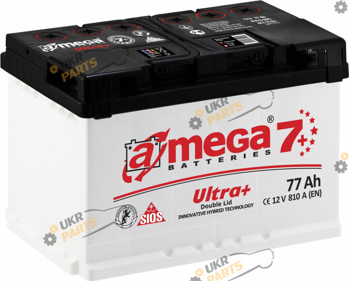 Автомобильный аккумулятор A-Mega Ultra+ 77 Ач (4820124633665)