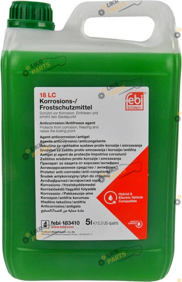 Концентрат антифриза Febi 18 LC зелёный 5 л (183410)
