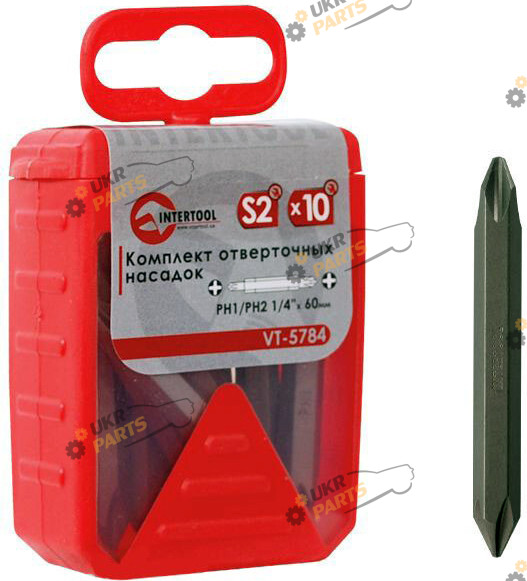 Набор бит Intertool двухстороняя (VT-5784)