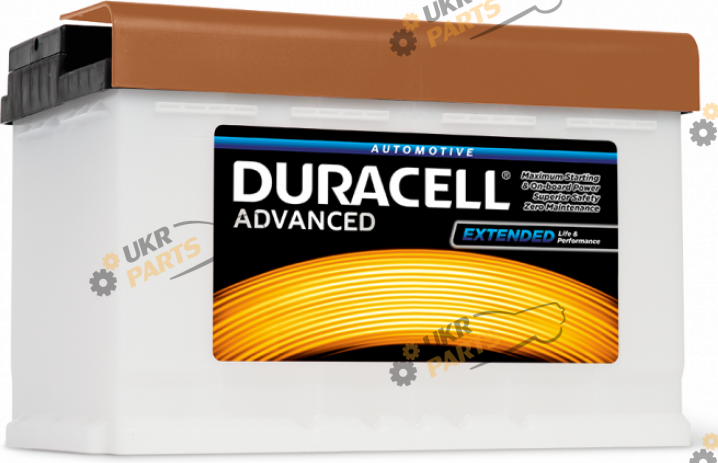 Автомобильный аккумулятор Duracell Advanced EN700A, R+ 77 Ач (DA77H)