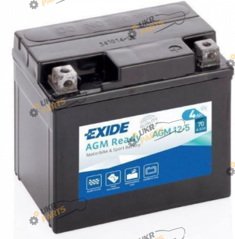 Мотоциклетный аккумулятор Exide 4 Ач (AGM12-5)