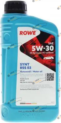 Моторное масло Rowe HIGHTEC SYNT RSS 03 5W-30 1 л (20372-0010-99)