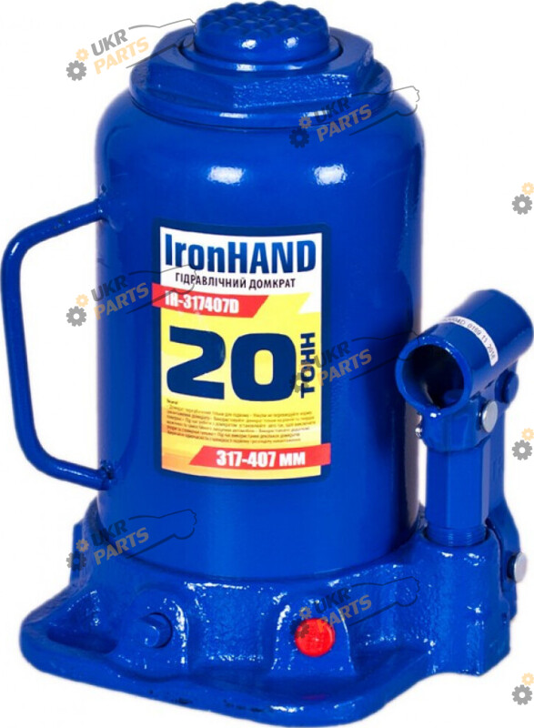 Бутылочный Домкрат Vitol 20 т Iron Hand Гидравлический (IH-317407D)