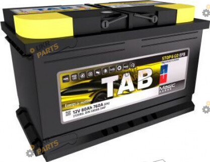 Автомобильный аккумулятор TAB Magic EFB 760A EN, R+ 80 Ач (212080)